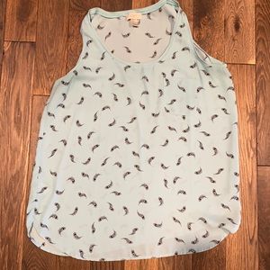 Loft sheer feather tank